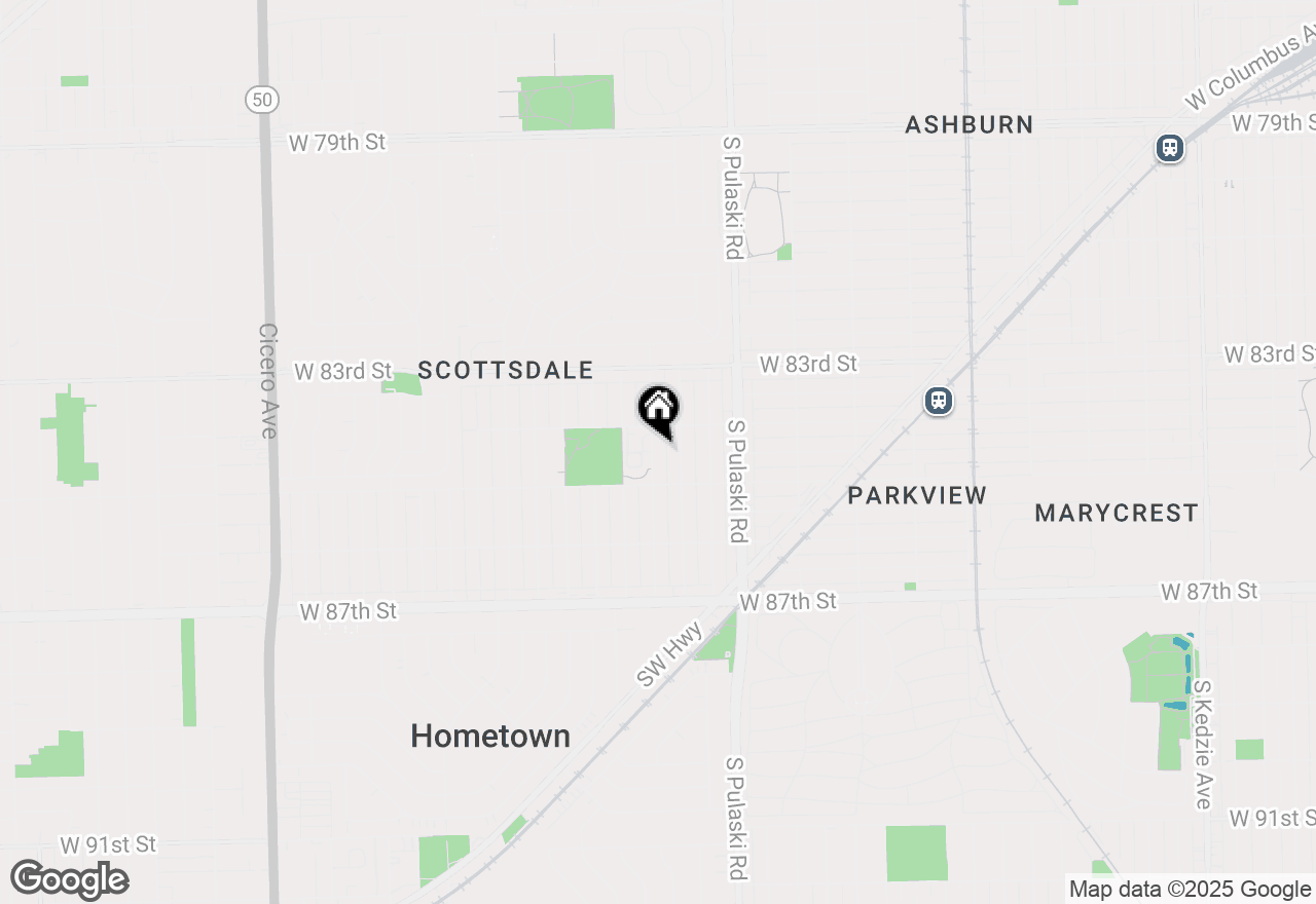 Map of 8427 S Kedvale Avenue, Chicago, IL 60652