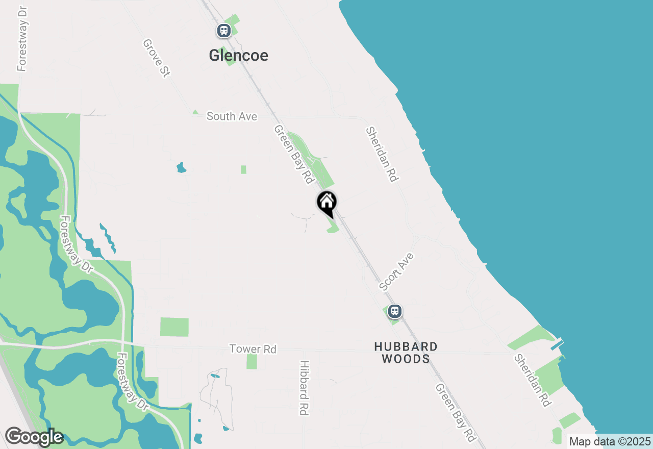 Map of 235 Linden Avenue, Glencoe, IL 60022