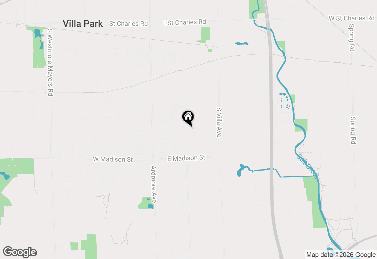 Map of 613 S Summit Avenue, Villa Park, IL 60181