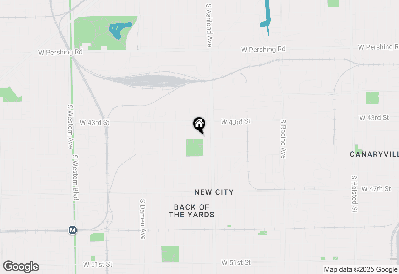 Map of 1642 W 44th Street, Chicago, IL 60609