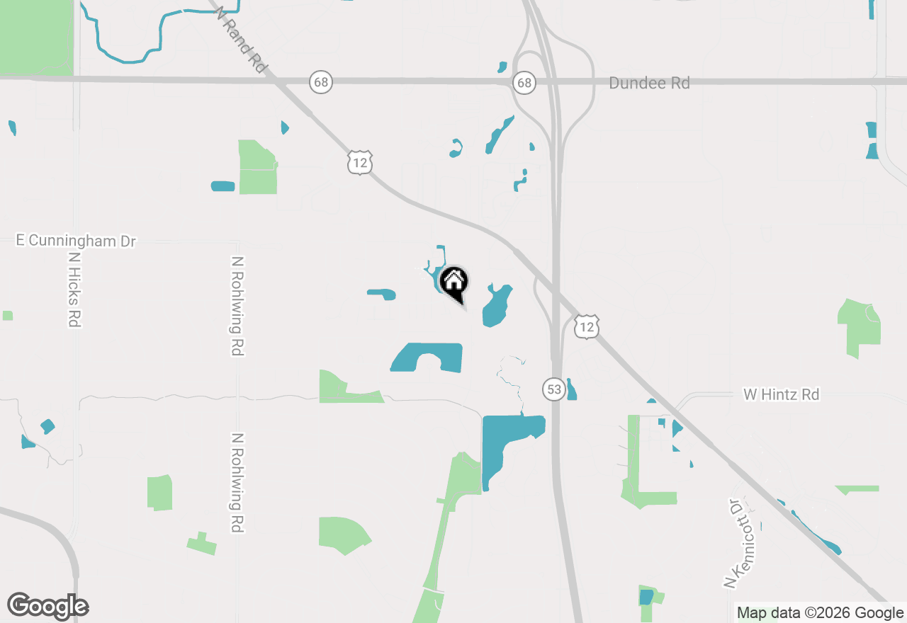 Map of 1345 E Evergreen Drive #2, Palatine, IL 60074