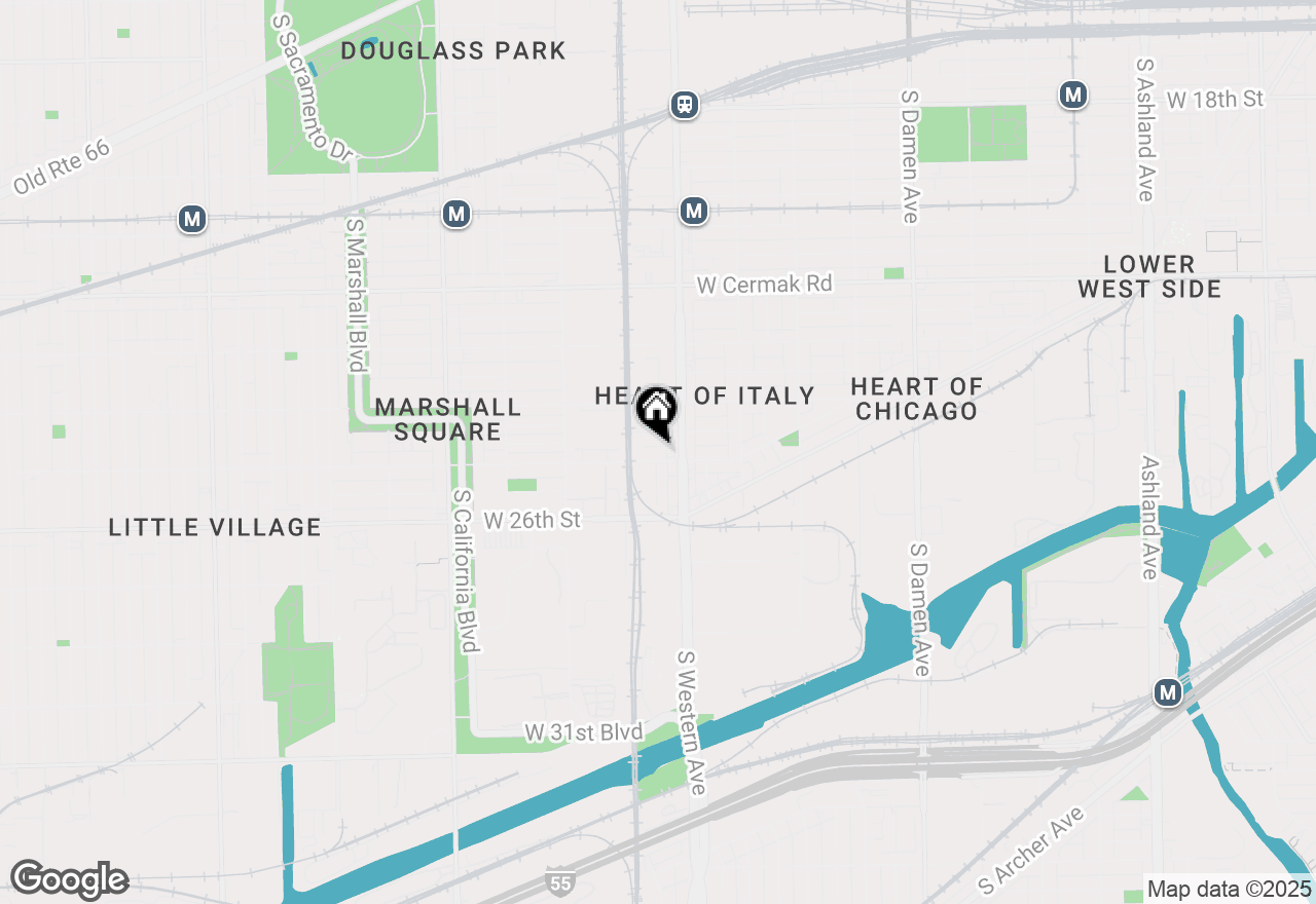 Map of 2424 W 25th Street, Chicago, IL 60608