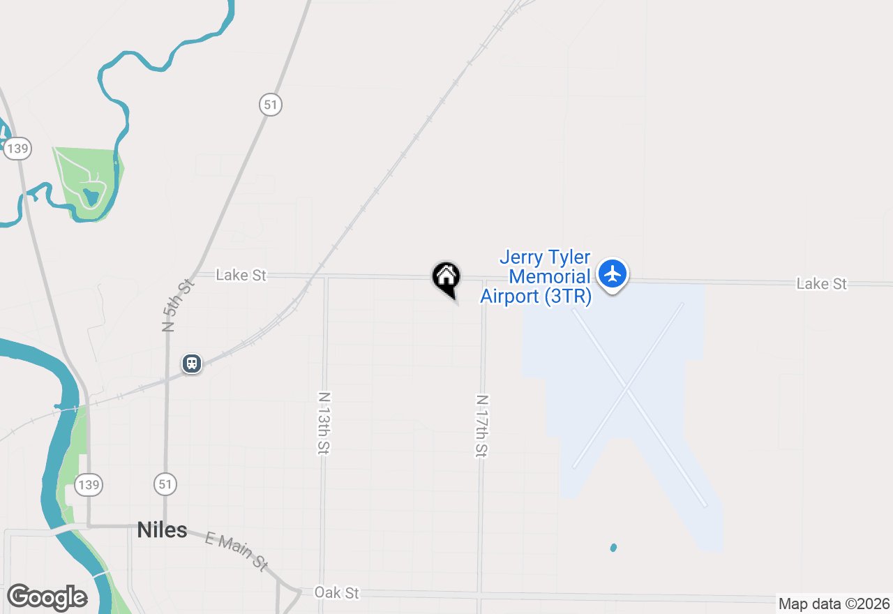 Map of 1542 Clarendon Avenue, Niles, MI 49120
