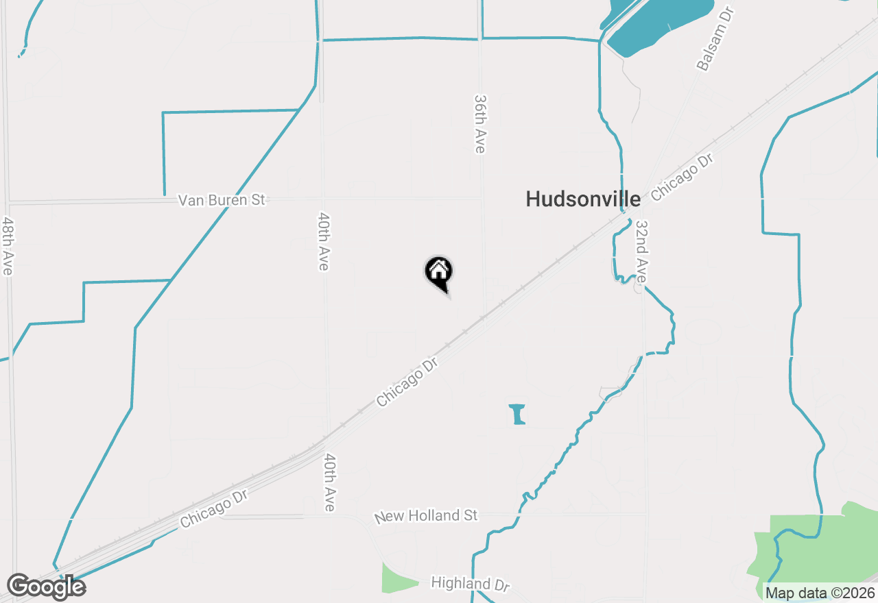 Map of 3715 Grant Street, Hudsonville, MI 49426