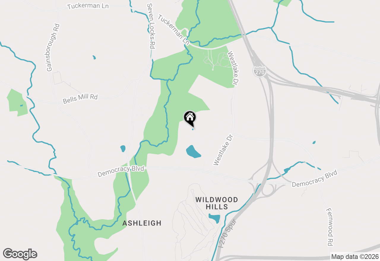 Map of 7561 Spring Lake Drive #B2, Bethesda, MD 20817