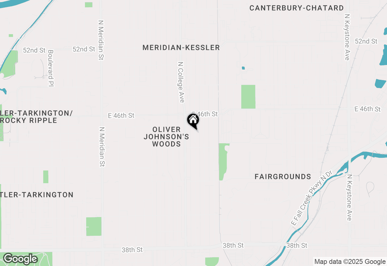 Map of 4464 Carrollton Avenue, Indianapolis, IN 46205