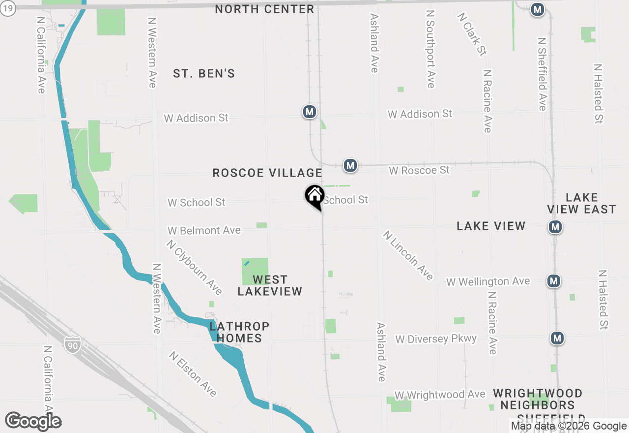 Map of 1809 W Melrose Street, Chicago, IL 60657