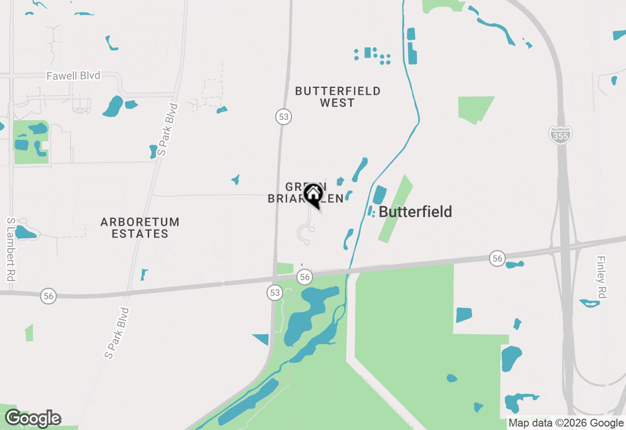 Map of 2S517 Danbury Drive, Glen Ellyn, IL 60137