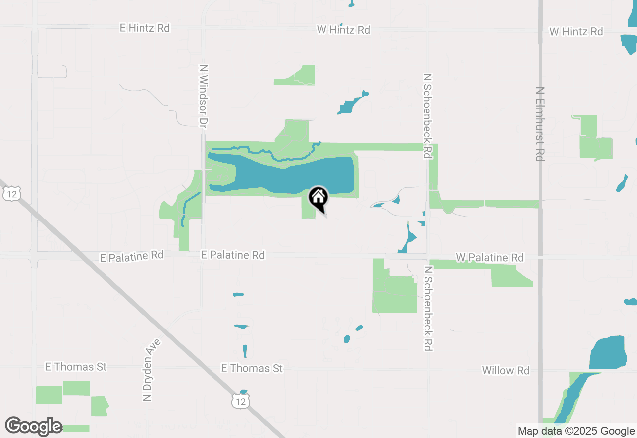 Map of 2030 N Oak Wood Drive, Arlington Heights, IL 60004