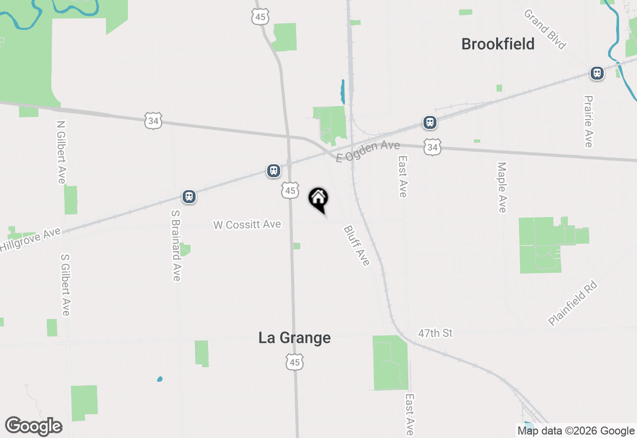 Map of 111 E Cossitt Avenue #206, La Grange, IL 60525