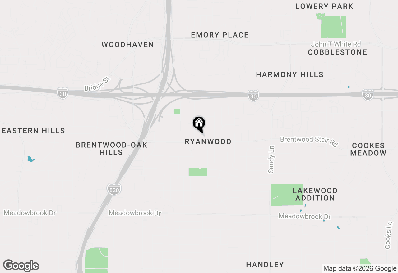 Map of 1608 Mims Street, Fort Worth, TX 76112