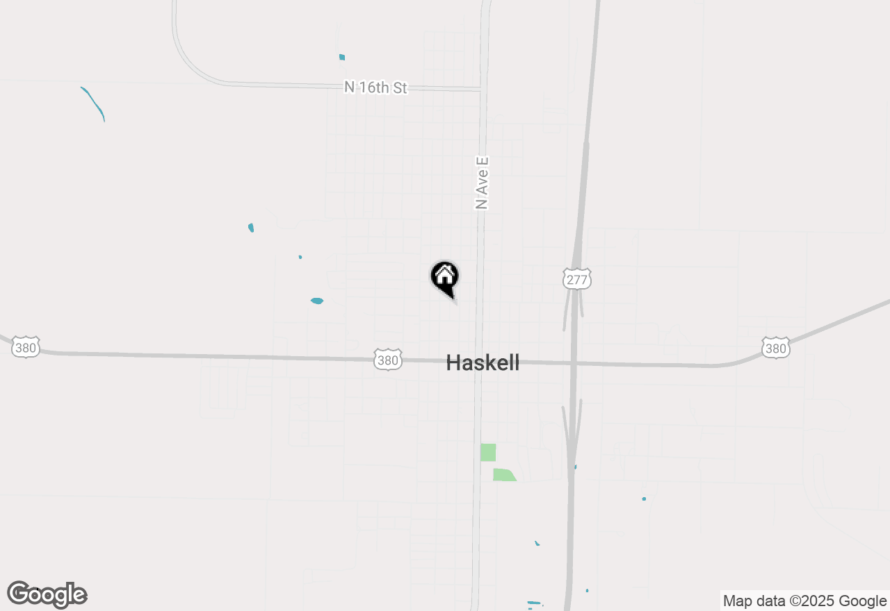 Map of 306 N Avenue G, Haskell, TX 79521