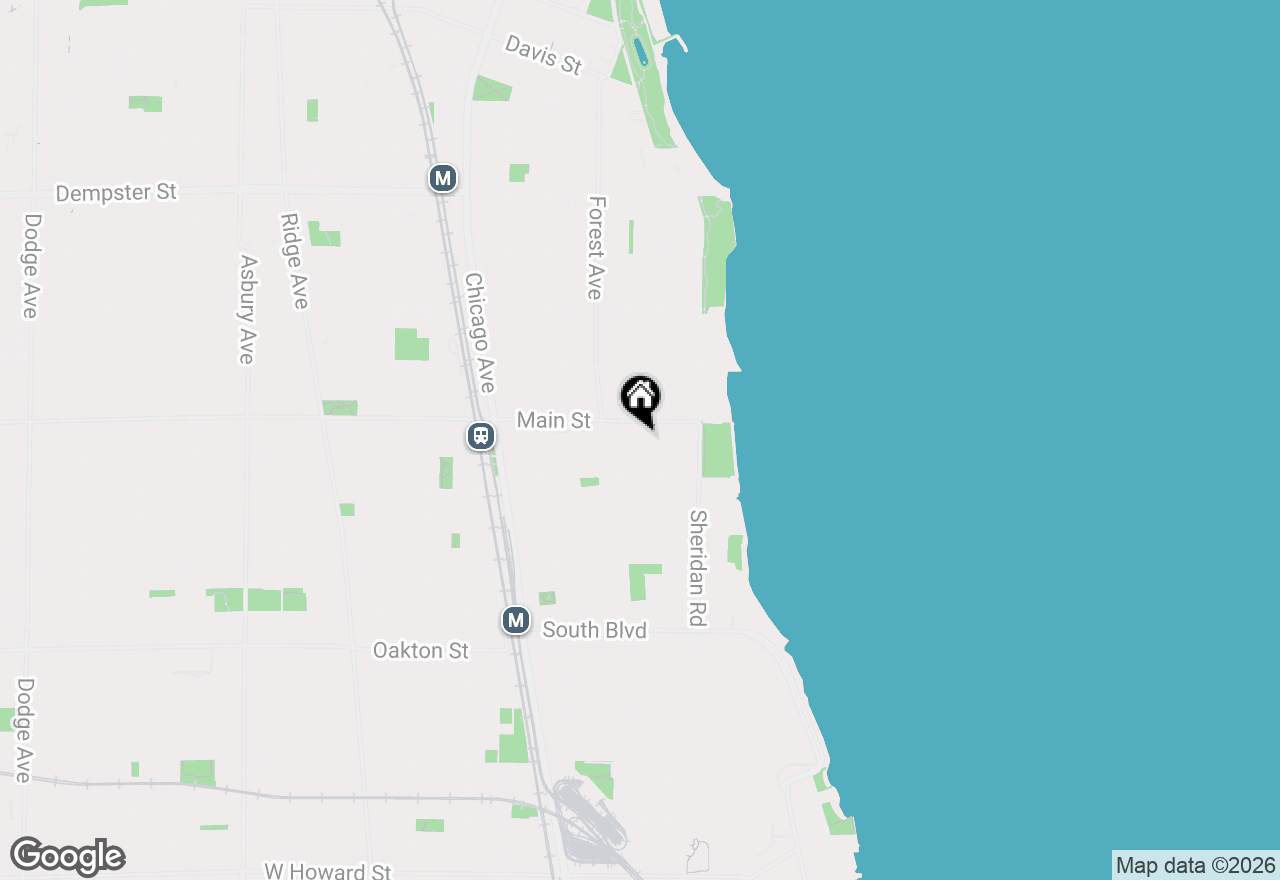 Map of 838 Michigan Avenue #4C, Evanston, IL 60202