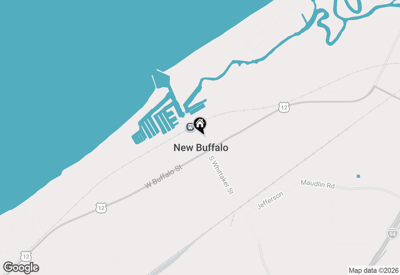 Map of 125 N Whittaker Street, New Buffalo, MI 49117