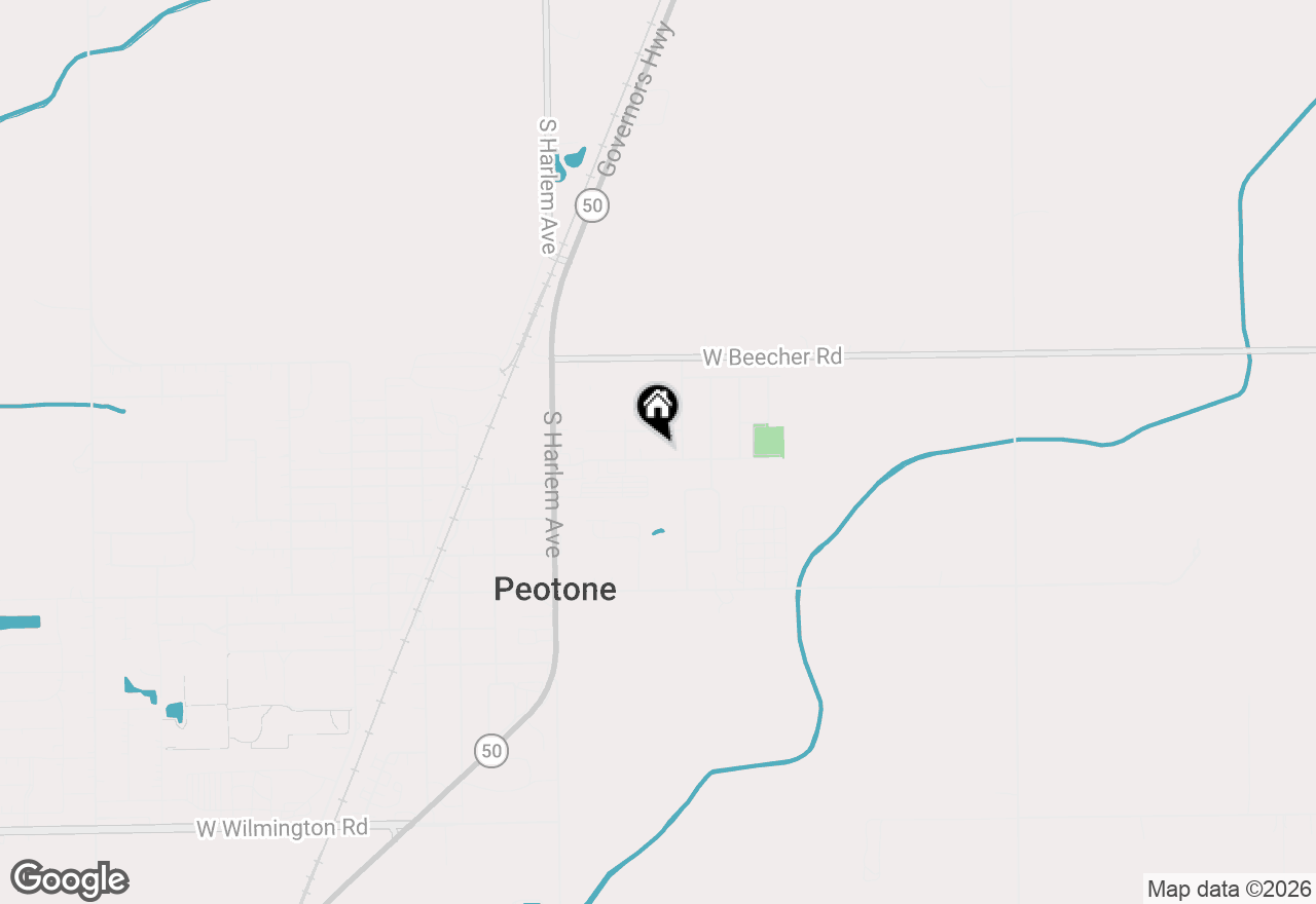 Map of 617 Hauert Street, Peotone, IL 60468