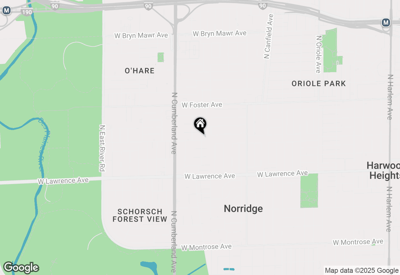 Map of (Address confidential), Norridge, Illinois 60706