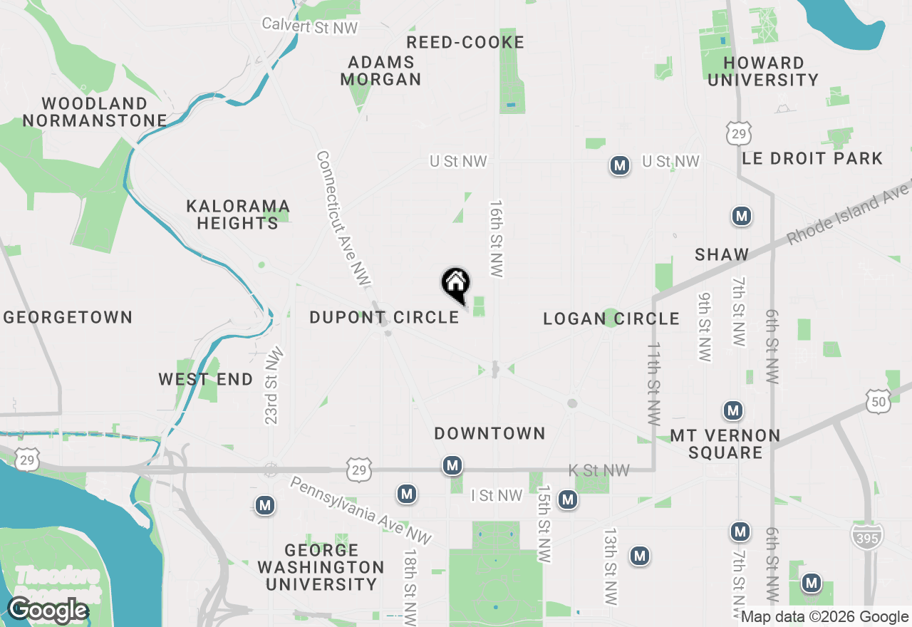Map of 1705 P Street Nw #33, Washington, DC 20036