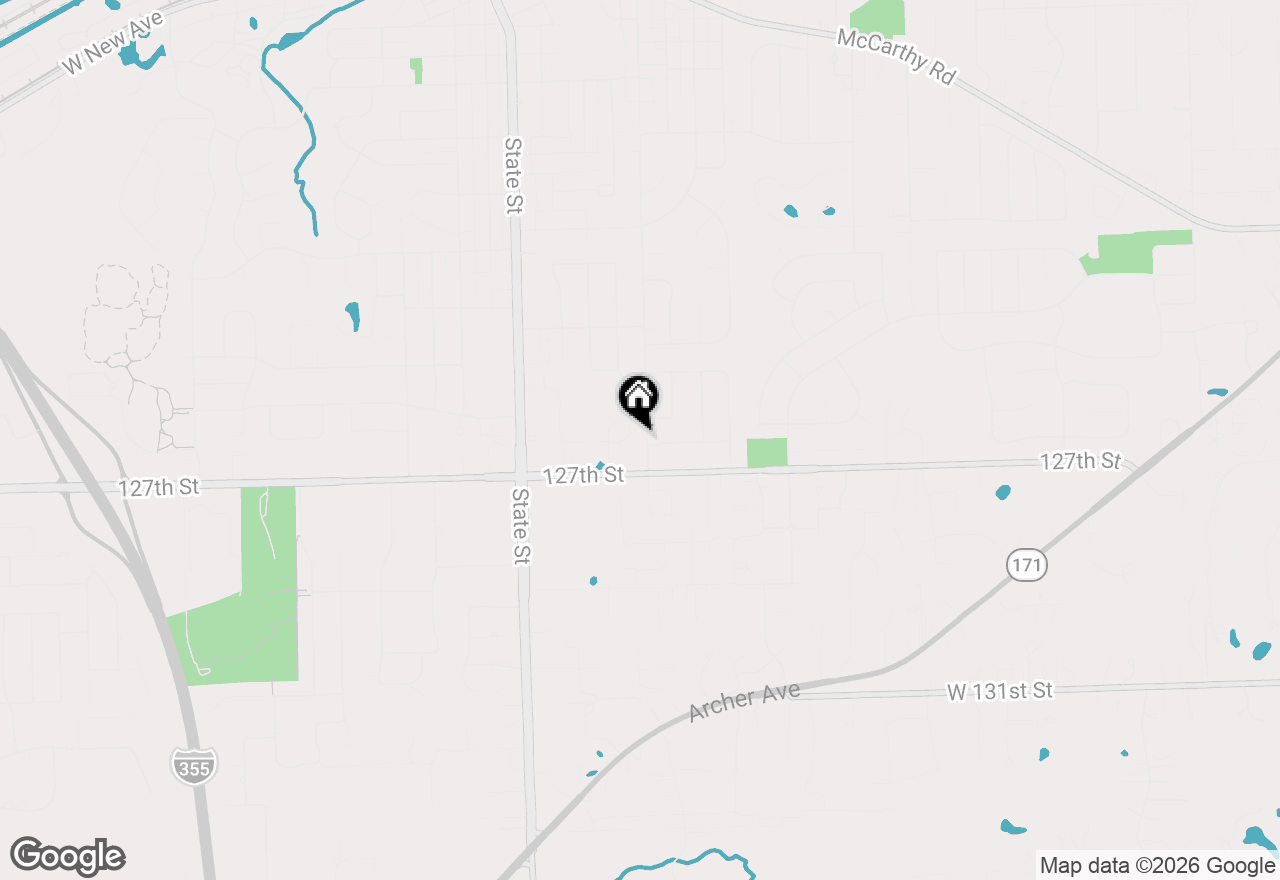 Map of 1222 Hillview Drive, Lemont, IL 60439