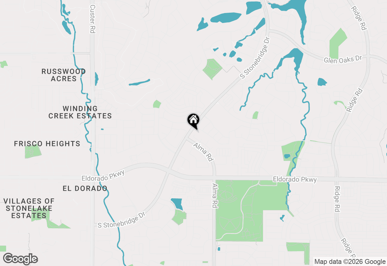 Map of 7408 Ryan Court, Mckinney, TX 75072