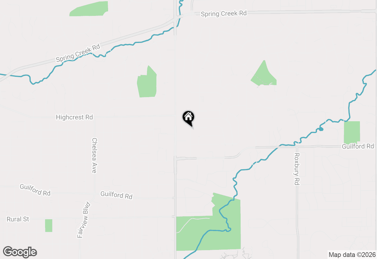 Map of 1424 Comanche Drive, Rockford, IL 61107