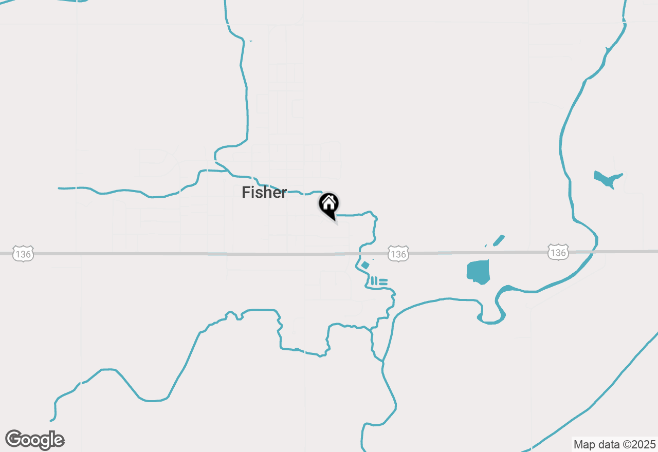 Map of 5 School Street, Fisher, IL 61843