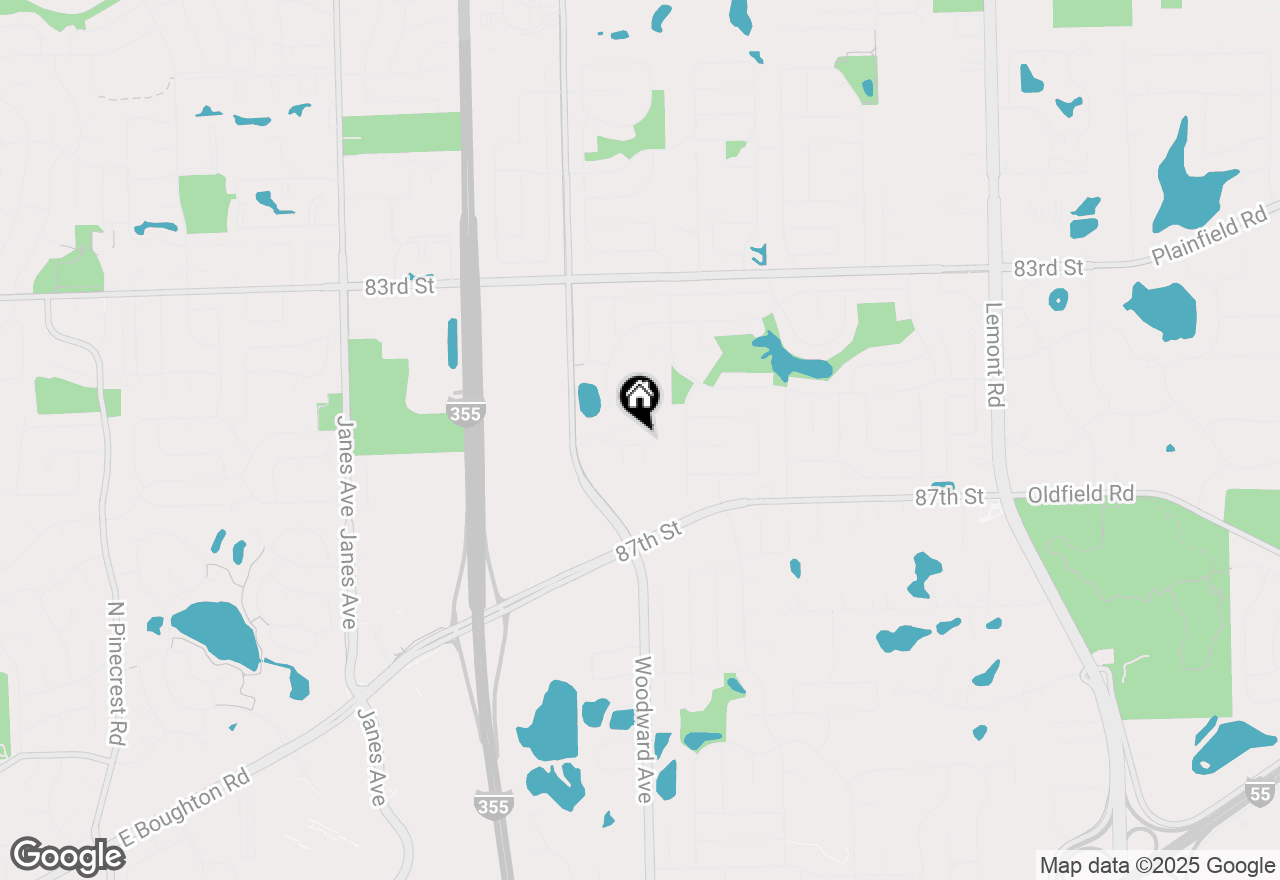 Map of 1858 Fulton Street, Woodridge, IL 60517