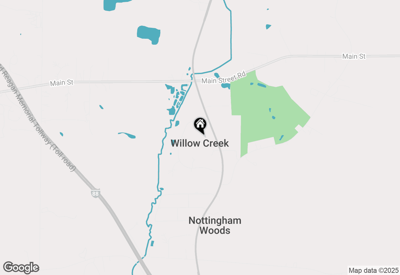 Map of 43W714 Willow Creek Court, Elburn, IL 60119