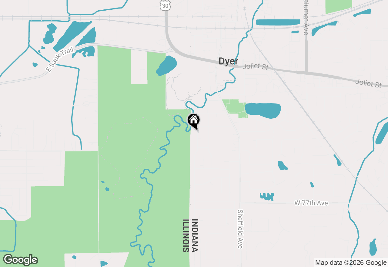 Map of 2446 Forest Park Drive, Dyer, IN 46311