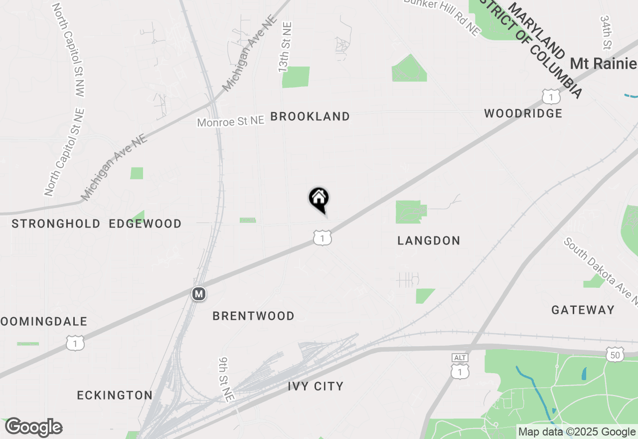 Map of 1400 Franklin Street Ne, Washington, DC 20018