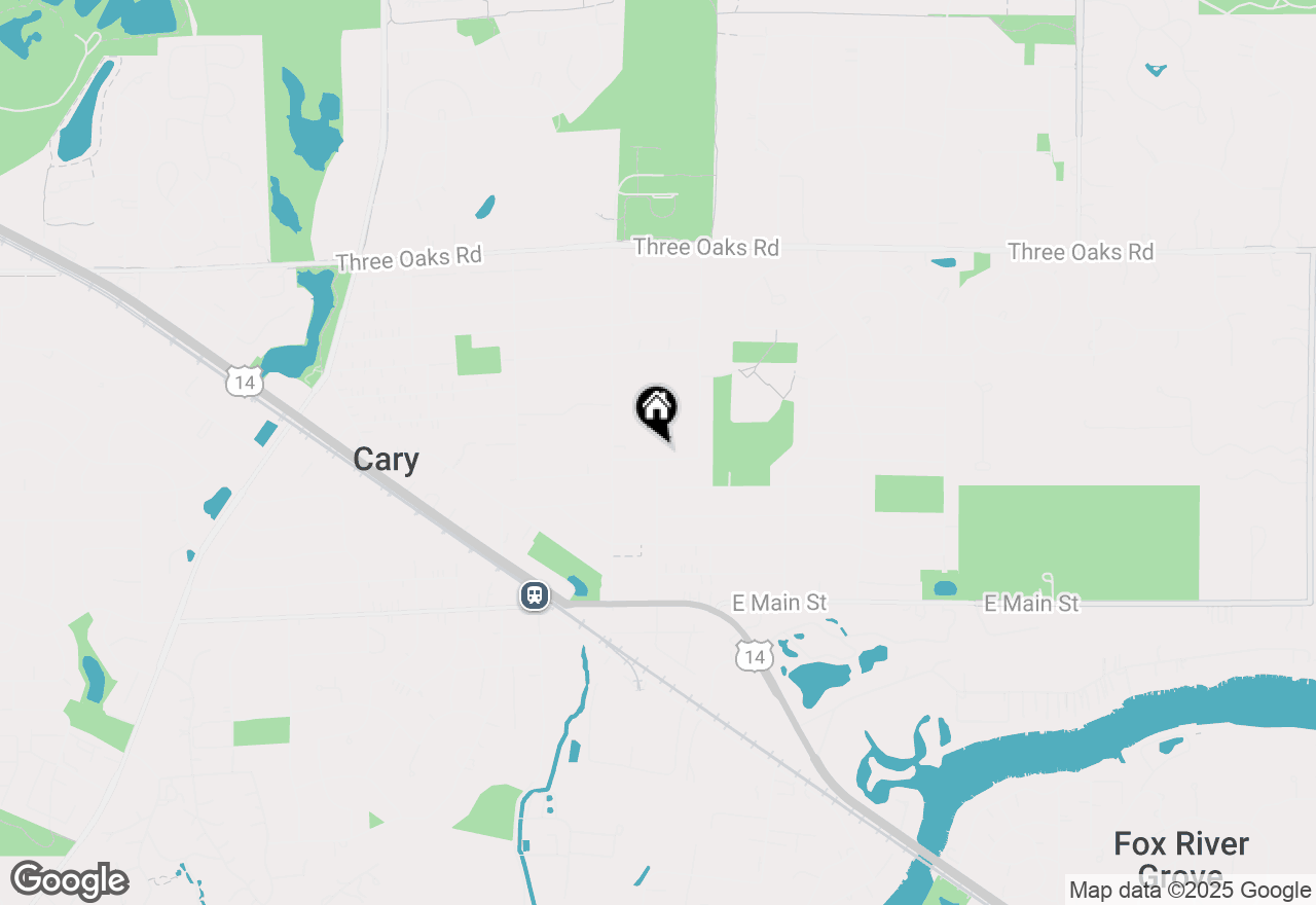 Map of 24 Sunset Drive, Cary, IL 60013