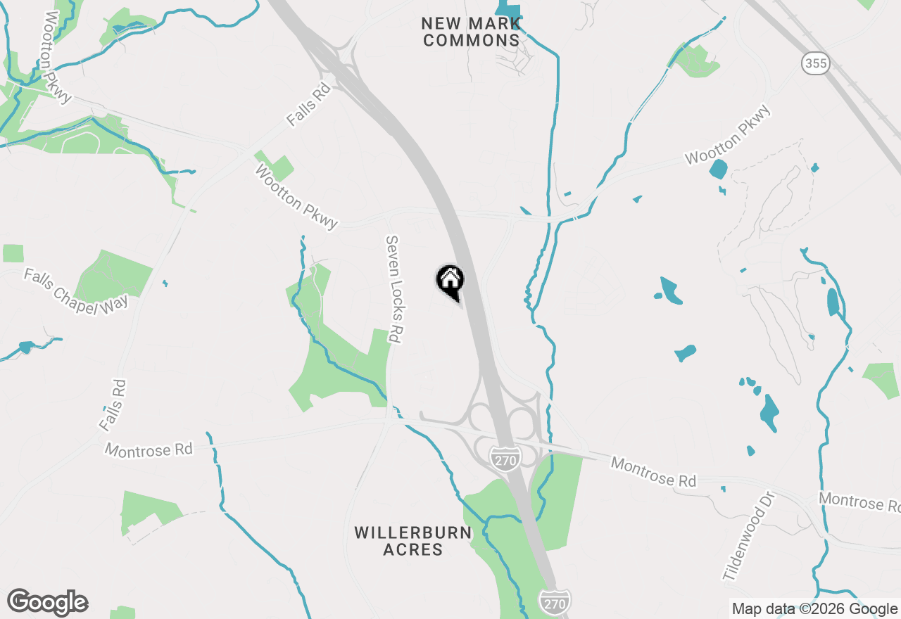 Map of 1121 Fortune Terrace #105, Potomac, MD 20854