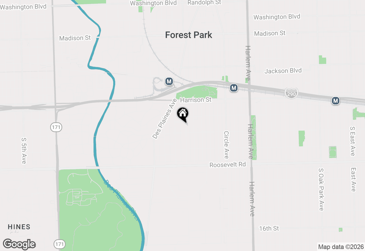 Map of 929 Lathrop Avenue, Forest Park, IL 60130