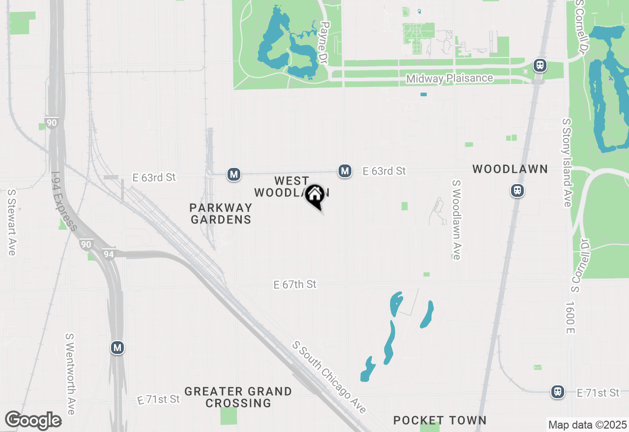 Map of 6432 S Langley Avenue #GROUND, Chicago, IL 60637