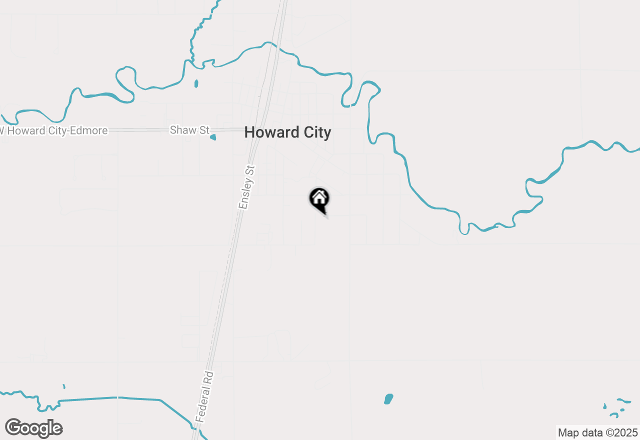 Map of 605 Birch Run Street, Howard City, MI 49329