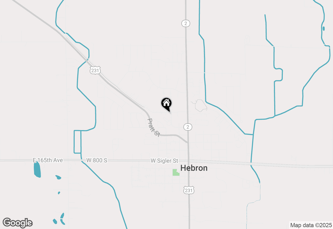 Map of 306 W Wilson Street #1, Hebron, IN 46341