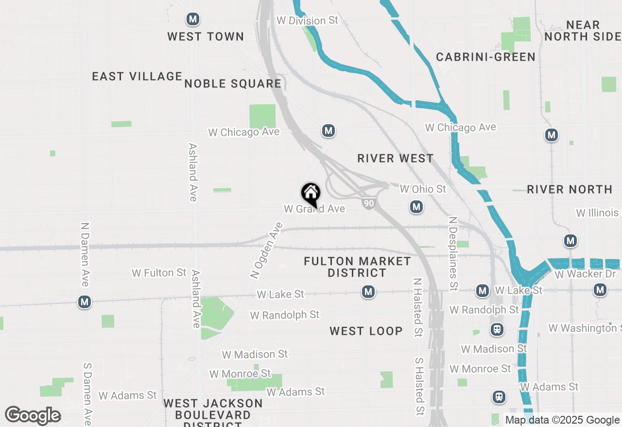 Map of 1157 W Grand Avenue, Chicago, IL 60642