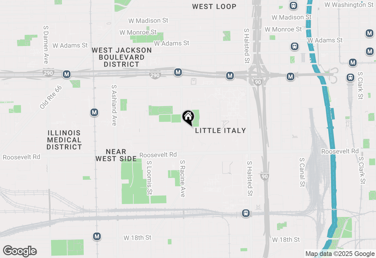 Map of 1140 W Taylor Street, Chicago, IL 60607