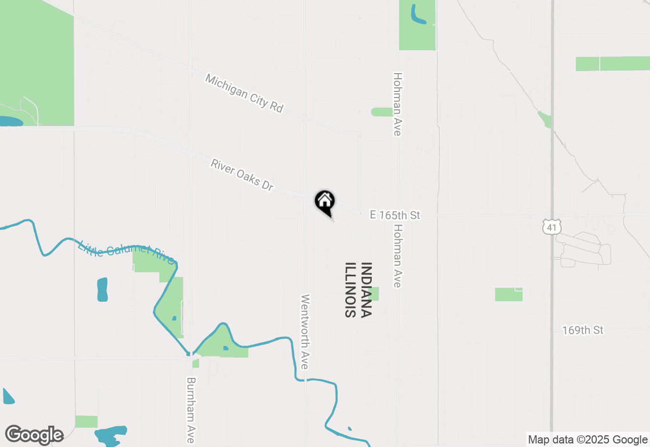 Map of 1363 Kenilworth Drive, Calumet City, IL 60409