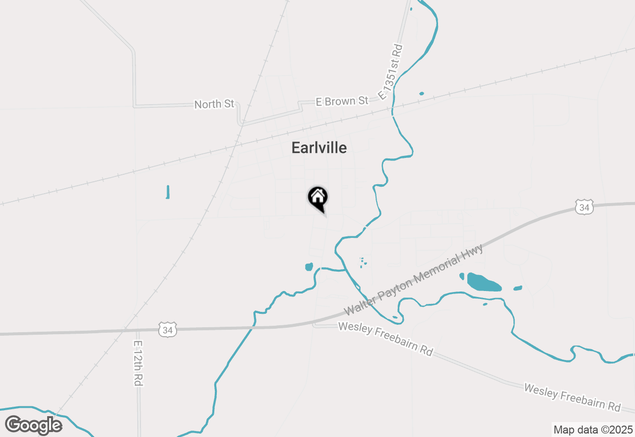 Map of 119 W Union Street, Earlville, IL 60518