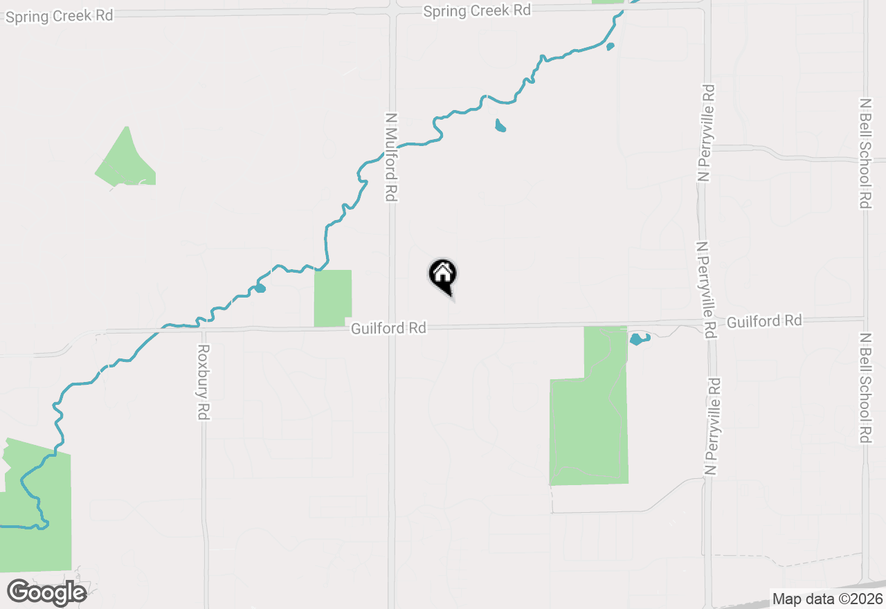 Map of 1350 Featherstone Road, Rockford, IL 61107