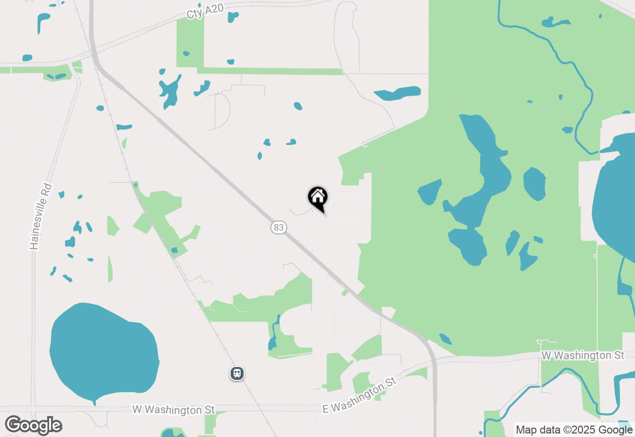 Map of 1597 Belle Haven Drive, Grayslake, IL 60030