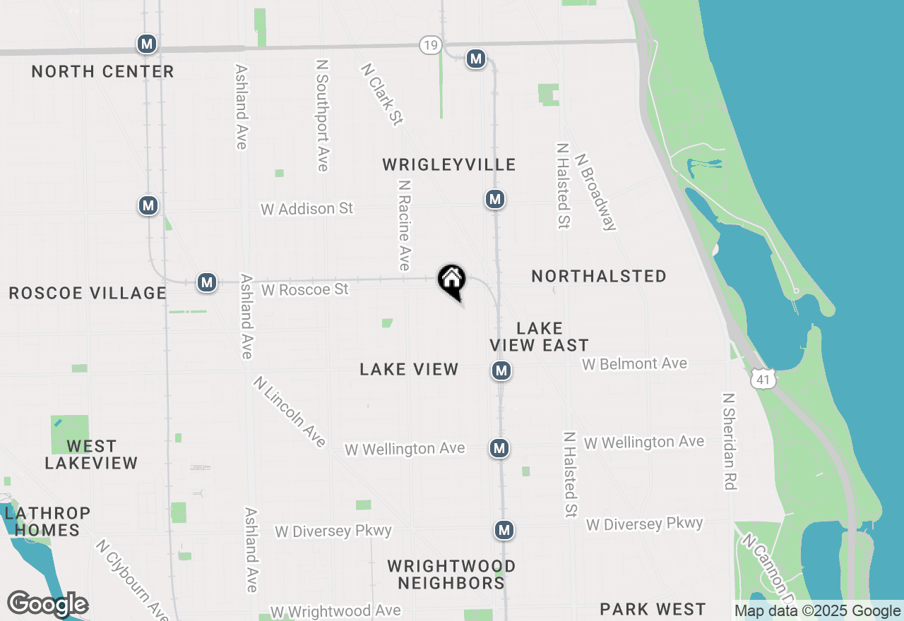 Map of 3325 N Seminary Avenue #1N, Chicago, IL 60657