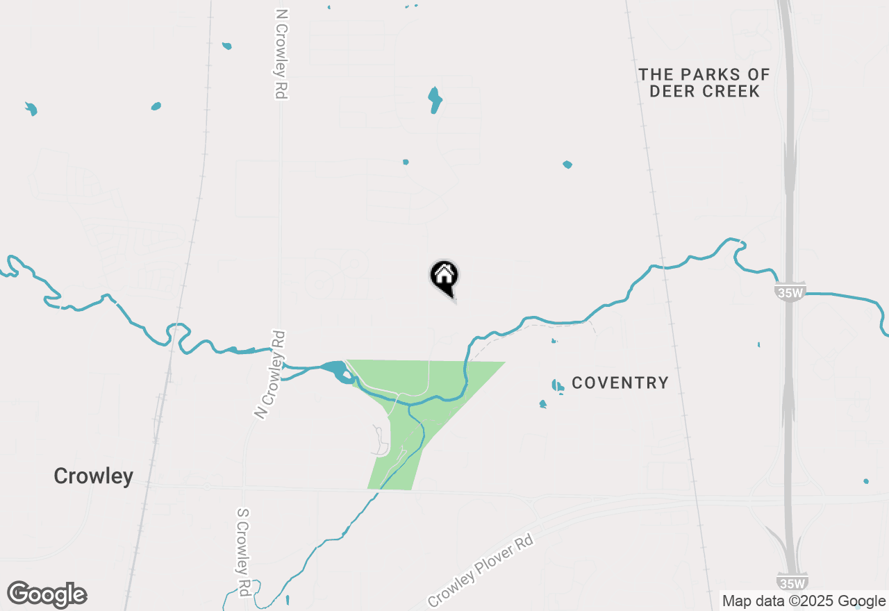 Map of 720 Wylie Street, Crowley, TX 76036