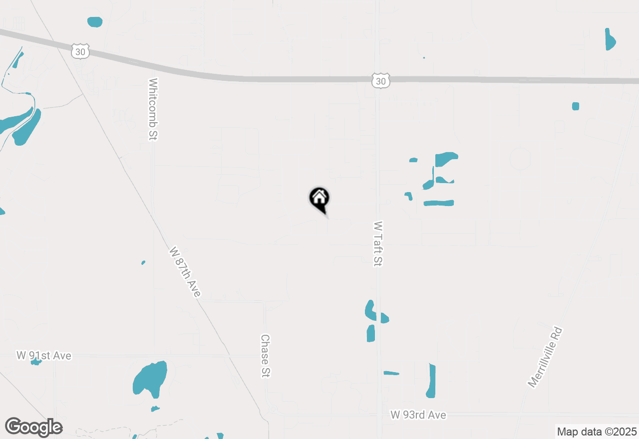 Map of 8549 Marshall Street, Merrillville, IN 46410