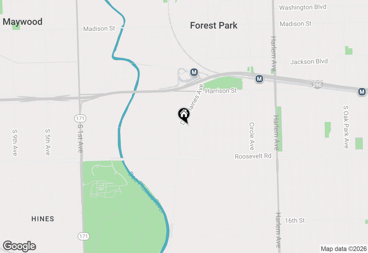 Map of 7740 Harvard Street #3, Forest Park, IL 60130
