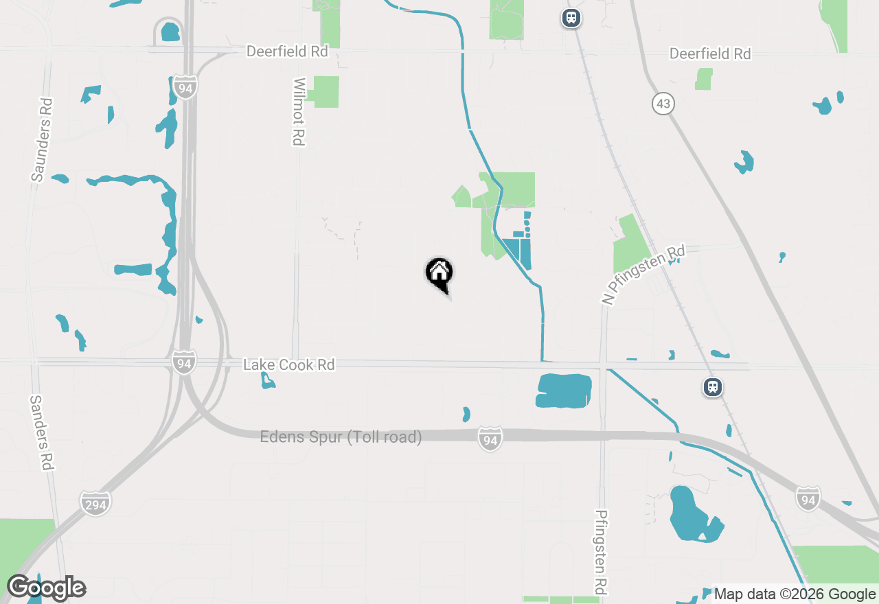 Map of 133 Burr Oak Court, Deerfield, IL 60015