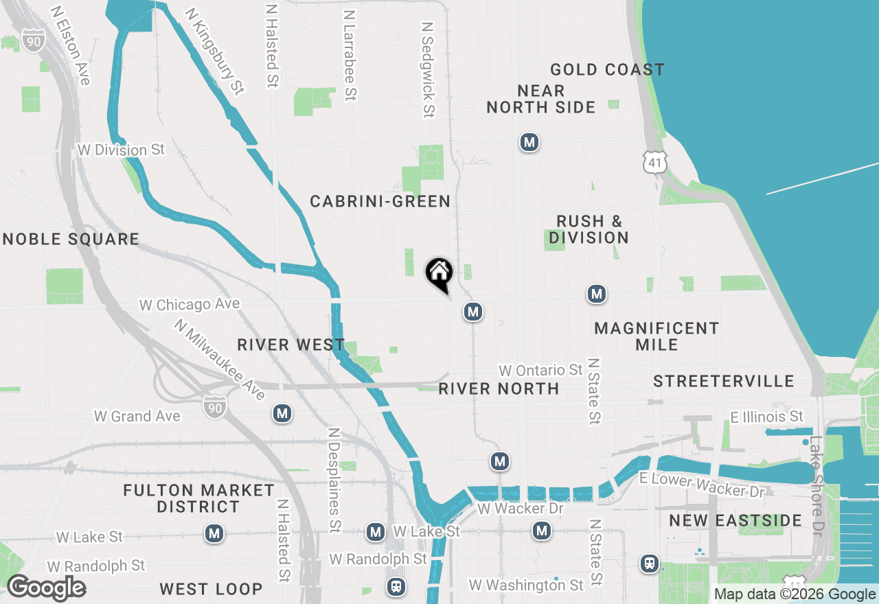 Map of 353 W Chicago Avenue #4E, Chicago, IL 60654