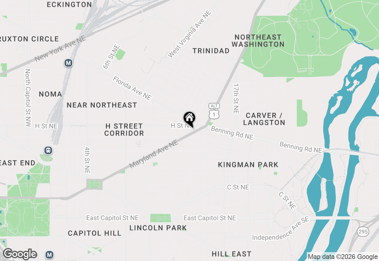 Map of 1350 Maryland Avenue Ne #315, Washington, DC 20002