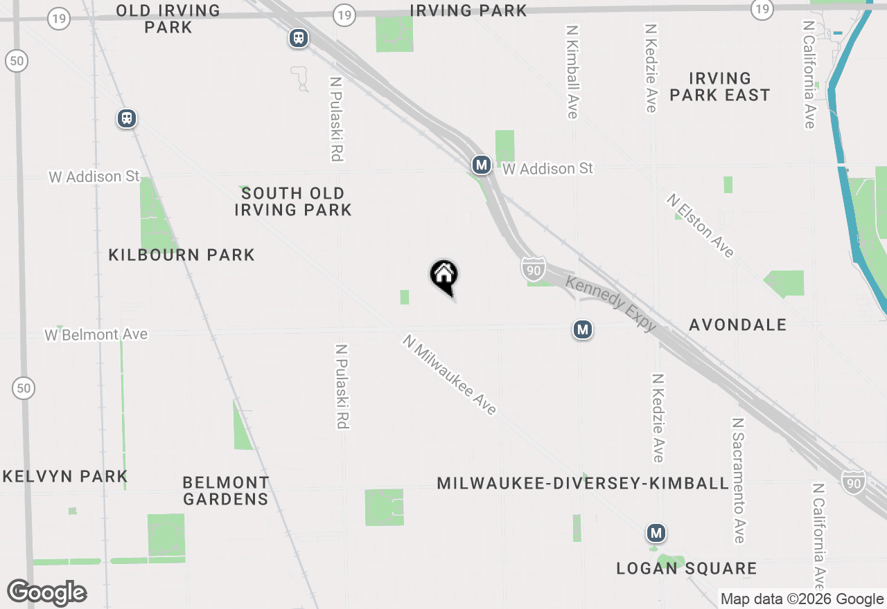 Map of 3237 N Ridgeway Avenue #2, Chicago, IL 60618