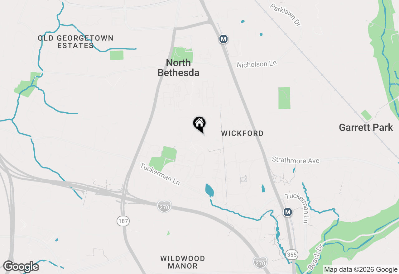 Map of 5705 Mossrock Drive, North Bethesda, MD 20852